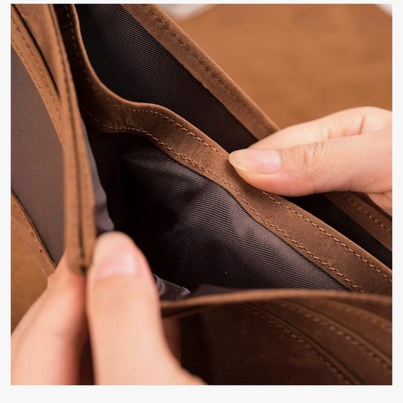 Engraved Leather Wallet brand new - Picture 4 of 7